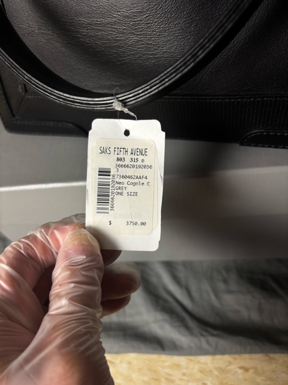 Balenciaga Black Leather Tote with Removable Zip Pouch - Picture 9 of 9